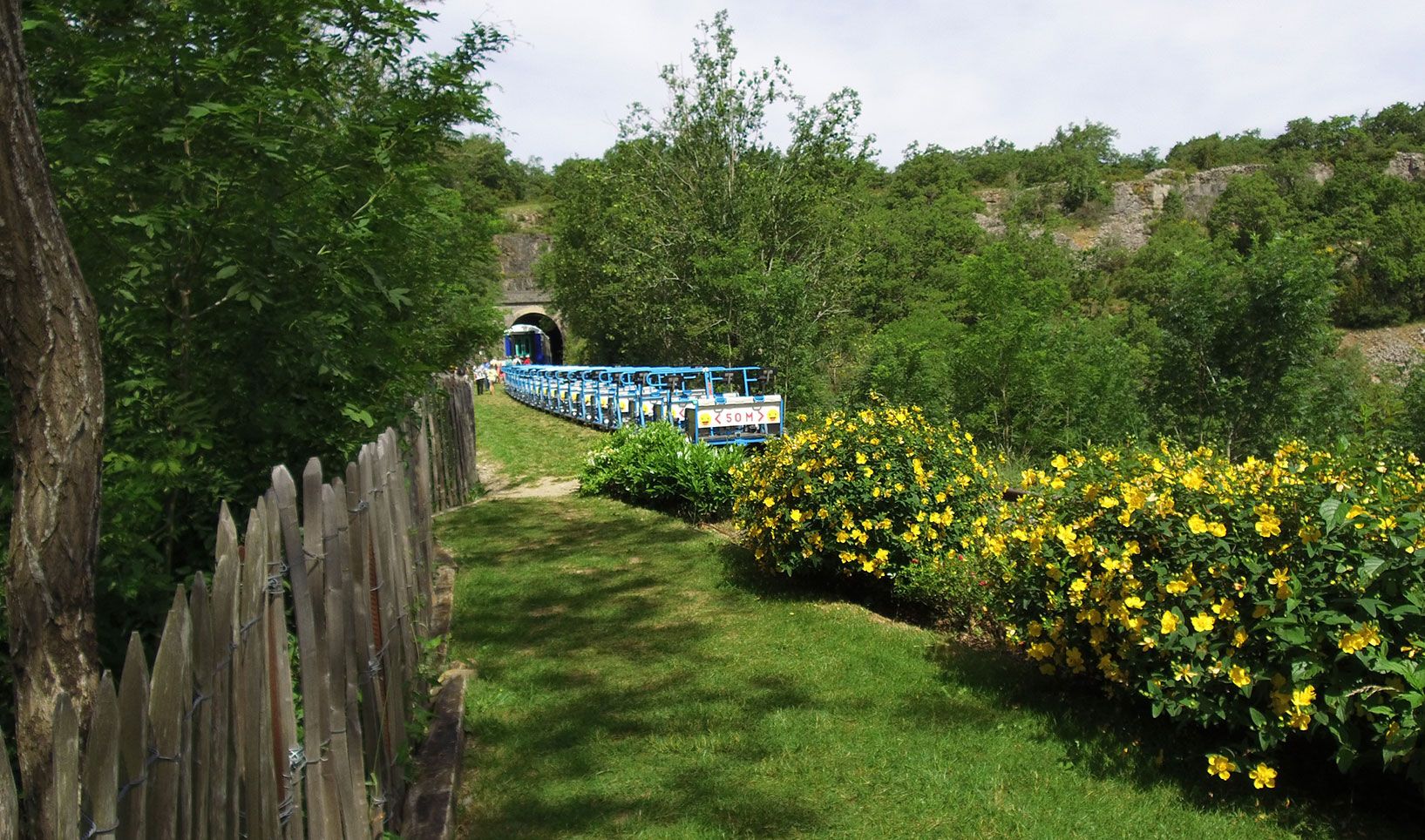 Parcours vélorail Millau Les Explorateurs