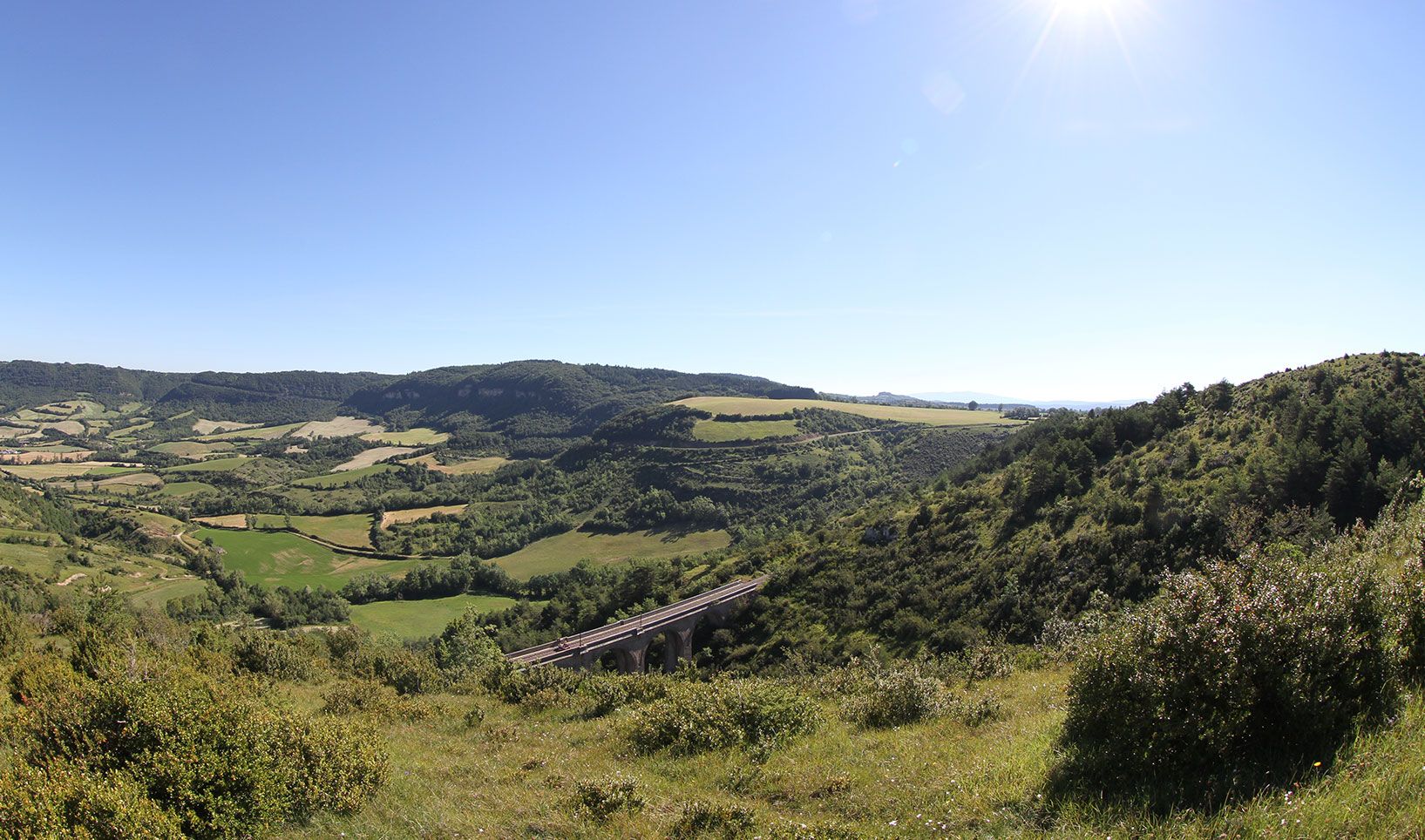 Paysages de l'Aveyron, découverte en vélorail