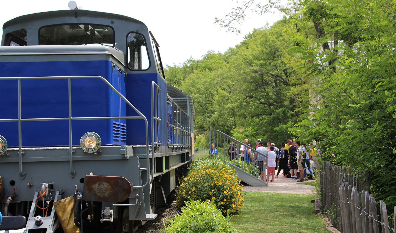 Parcours vélorail avec des enfants et train touristique Les orchidées